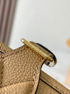 LOUIS VUITTON DIANE 23 IN WARM TAN BROWN EMBOSSED GRAINED CALFSKIN
