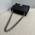 CELINE MEDIUM VICTOIRE BAG 25 IN BLACK SUPPLE CALFSKIN SILVER HARDWARE