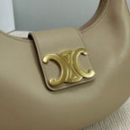 CELINE MEDIUM AVA BAG 23 IN DOMINO SMOOTH CALFSKIN GOLD LOGO