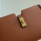 CELINE 16 STRAP POCHETTE 18 IN BRONZE ORANGE SUPPLE CALFSKIN GOLD HARDWARE