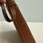 CELINE PHONE POUCH HELOISE 19 IN IRISH COFFEE SUPPLE CALFSKIN