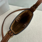 CELINE PHONE POUCH HELOISE 19 IN IRISH COFFEE SUPPLE CALFSKIN