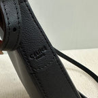 CELINE PHONE POUCH HELOISE 19 IN BLACK SUPPLE CALFSKIN