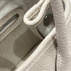 HERMES GARDEN PARTY 23CM IN OFF WHITE CALFSKIN