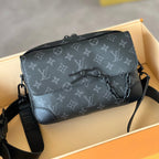 LOUIS VUITTON STEAMER 24 IN BLACK MONOGRAM ECLIPSE CANVAS