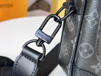 LOUIS VUITTON STEAMER 24 IN BLACK MONOGRAM ECLIPSE CANVAS