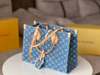 LOUIS VUITTON ONTHEGO 35 IN BLUE MONOGRAM DENIM