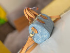 LOUIS VUITTON NANO SPEEDY 16 IN LIGHT BLUE MONOGRAM DENIM