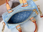 LOUIS VUITTON NANO SPEEDY 16 IN LIGHT BLUE MONOGRAM DENIM