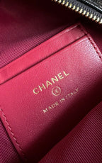 CHANEL MINI 18 BACKPACK BLACK CAVIAR LIGHT GOLD HARDWARE