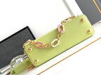 LOUIS VUITTON CAPUCINES BB 27 IN PEAR GREEN TAURILLON GOLD HARDWARE