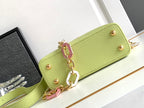 LOUIS VUITTON CAPUCINES MINI 21 IN PEAR GREEN TAURILLON GOLD HARDWARE