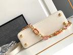 LOUIS VUITTON CAPUCINES BB 27 IN PEARL WHITE TAURILLON GOLD HARDWARE