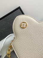 LOUIS VUITTON CAPUCINES BB 27 IN WHITE MIX PINK AND BEIGE TAURILLON GOLD HARDWARE