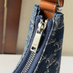 CELINE AVA BAG 24 IN BAYOUX BLUE TRIOMPHE DENIM