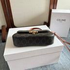 CELINE TEEN LOLA 20 IN BLACK TRIOMPHE CANVAS GOLD HARDWARE