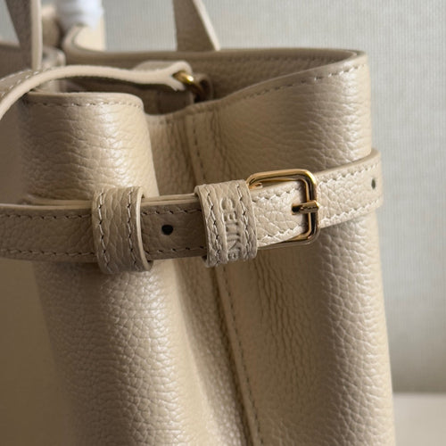 CELINE MINI CABAS ANAÏS CUIR TRIOMPHE 20 IN BEIGE GRAINED CALFSKIN