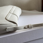 CELINE TEEN POLLY 29 IN WHITE CALFSKIN SILVER HARDWARE