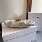CELINE TEEN POLLY 29 IN WHITE CALFSKIN SILVER HARDWARE