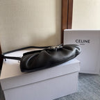 CELINE TEEN POLLY 29 IN BLACK CALFSKIN SILVER HARDWARE