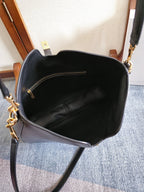 CELINE MEDIUM CAMILLE 16 SOFT BAG 36 BLACK IN SMOOTH CALFSKIN
