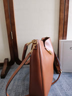 CELINE MEDIUM CAMILLE 16 SOFT BAG 36 BURNT SIENNA IN SMOOTH CALFSKIN