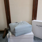 CELINE MINI CABAS ANAIS CUIR TRIOMPHE 20 IN BLUE GREY GRAINED CALFSKIN