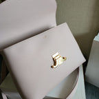CELINE 25S MEDIUM NINO BAG 25MM IN LIGHT PINK CALFSKIN GOLD HARDWARE