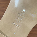 DIOR DWAY CERULEAN BLUE CALFSKIN AND GOLD LOGO