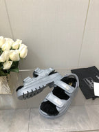CHANEL DAD SANDAL SAPHIRE BLUE LAMBSKIN