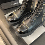 CHANEL ANKLE BOOTS IN BLACK LAMBSKIN