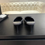 CHANEL HIGH HEEL MULE 65 MM IN MOUSE GRAY FELT COTH