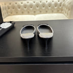 CHANEL HIGH HEEL MULE 65 MM IN DOVE GRAY FELT COTH