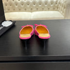 CHANEL HIGH HEEL MULE 65 MM IN DEEP PINK SUEDE