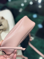 GUCCI MINI 18 MARMONT MATELASSÉ SHOULDER BAG LIGHT PINK CALFSKIN