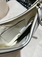 GUCCI SMALL 26 MARMONT BAG IN WHITE CALFSKIN