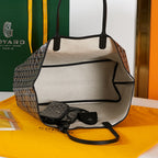 SAINT LOUIS PM 34 IN BLACK GOYARDINE CANVAS AND CALFSKIN