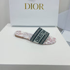 DIOR CD Mule Dway Slide 10mm Multi Motifs Style 1