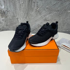 HERMES HEROS SNEAKERS BLACK GOATSKIN