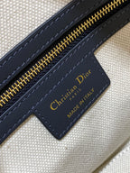 DIOR GROOVE 20 BAG IN BLACK MIX BEIGE OBLIQUE MONOGRAM JACQUARD