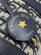 DIOR GROOVE 20 BAG IN BLACK MIX BEIGE OBLIQUE MONOGRAM JACQUARD