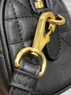 DIOR GROOVE MINI 17 BAG IN BLACK LAMBSKIN