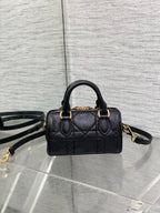 DIOR GROOVE MINI 17 BAG IN BLACK LAMBSKIN