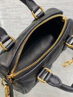 DIOR GROOVE MINI 17 BAG IN BLACK LAMBSKIN