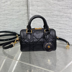 DIOR GROOVE MINI 17 BAG IN BLACK LAMBSKIN