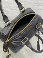 DIOR GROOVE MINI 20 BAG IN BLACK LAMBSKIN