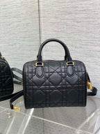 DIOR GROOVE 25 BAG IN BLACK LAMBSKIN