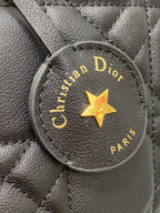 DIOR GROOVE 25 BAG IN BLACK LAMBSKIN
