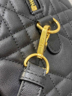 DIOR GROOVE 25 BAG IN BLACK LAMBSKIN