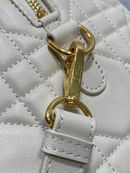 DIOR GROOVE 25 BAG IN WHITE CREAM LAMBSKIN